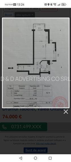 Drumul Taberei - Valea Furcii - garsoniera - BLOC NOU - 14