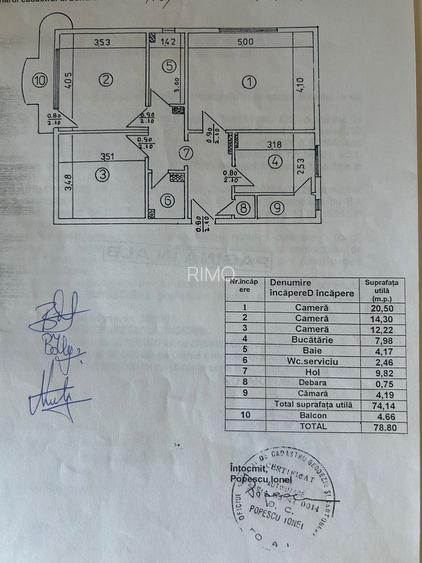 Apartament 3 camere | 13 Septembrie - 1