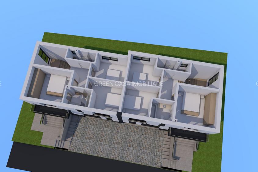 Teren 520 mp cu autorizație de construcție – proiect Duplex D+P+E, Borhanci - 9