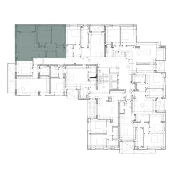 Apartament de 3 camere, 73,3 mp ANDREI MURESANU - 2