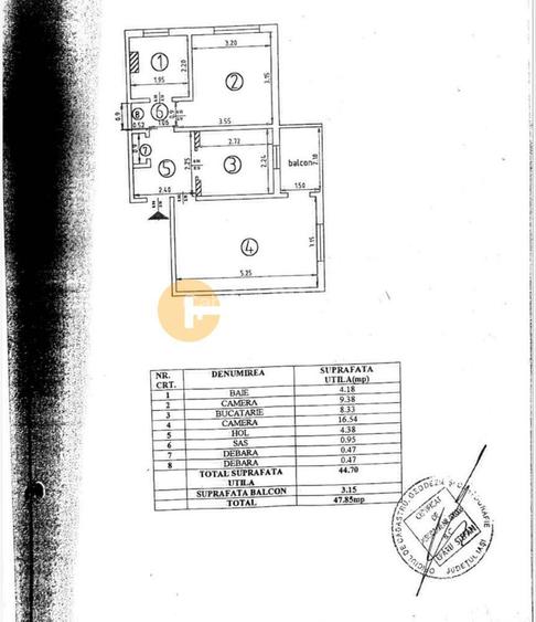 2 Camere Decomandat- Etaj 1- Mobilat si Utilat-Dacia - 8