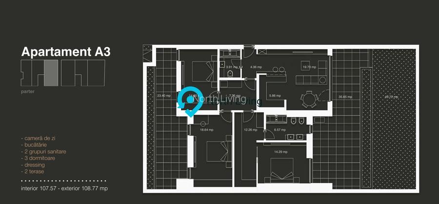 Apartament 4 Camere Lux | Curte | Finisaje Premium Bloc nou | Iancu N. - 2
