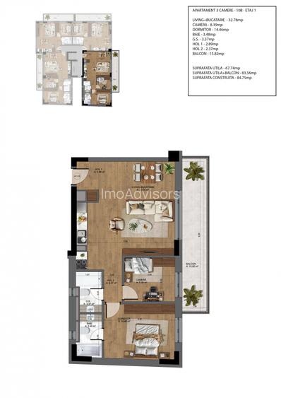 Apartament de 3 camere langa Piața Unirii - 1