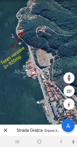 Teren intravilan, 920 mp, fs 26 m, în Orșova, pe malul Dunării, comision 0% - 5