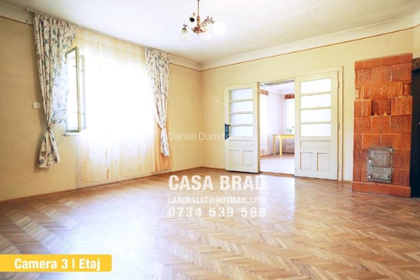 Casa mare cu ~4000mp teren plat, in zona verde, linistita, in orasul Brad, HD - 12