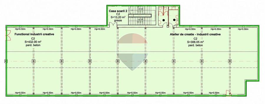 Spatiu industrial 483mp, ISU, Et 2, Lift marfa, de inchiriat, Bulgaria