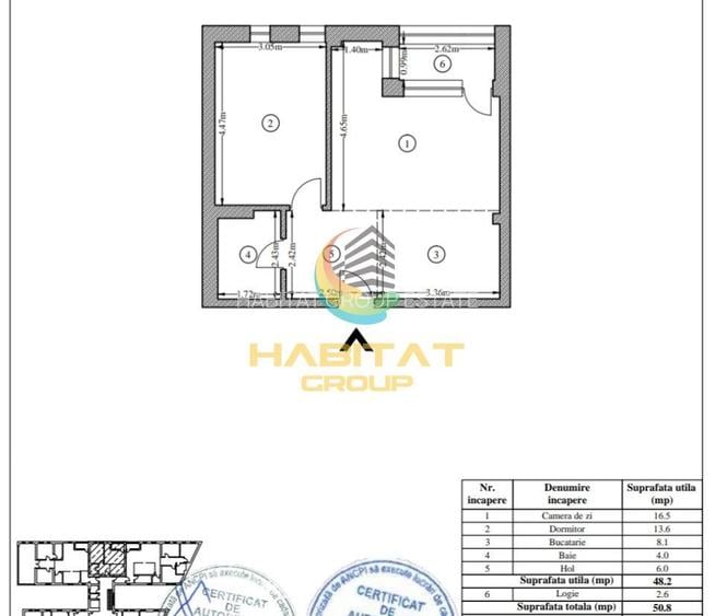 2 camere Bloc NOU finalizat - Metrou Timpuri Noi - 9