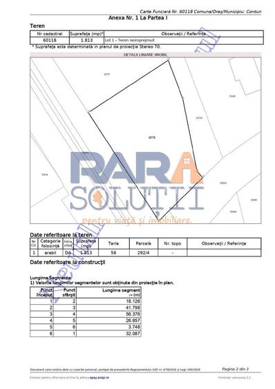 Teren între Cordun și E85 - 1