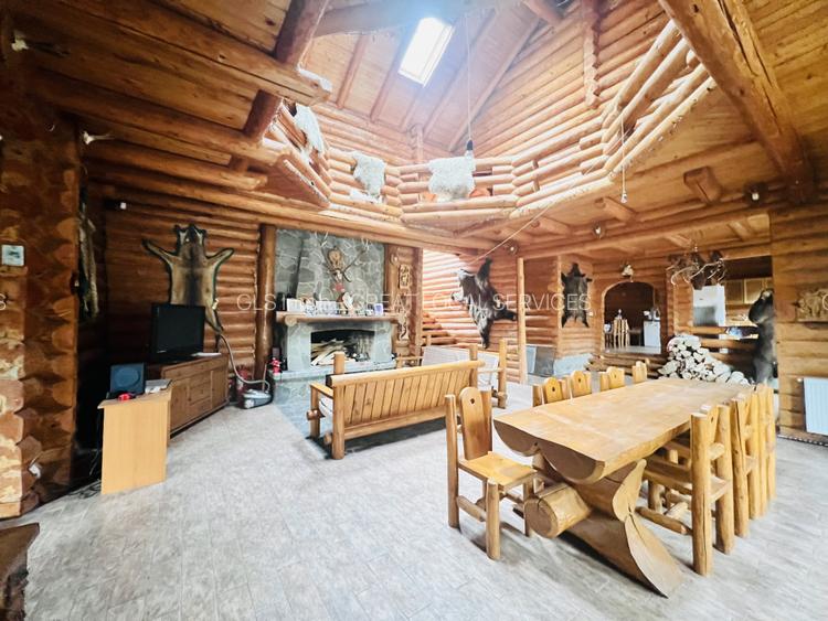 Cabana vânătorească din lemn cu vedere spectaculoasa, langa Castelul Cantacuzino - 16