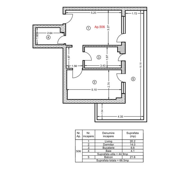 Apartament 2 camere/finisat la cheie/terasa 22 mp/Metalurgiei-Grand Arena - 12