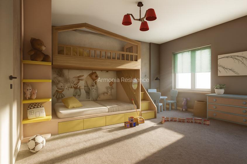 Apartament spațios 3 camere în Tractorul, balcon  de 13,03 mp– ARMONIA RESIDENCE - 19