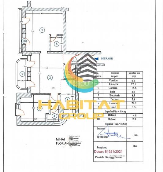 Apartament 3 camere -89mp- Parc - acte gata! - 15