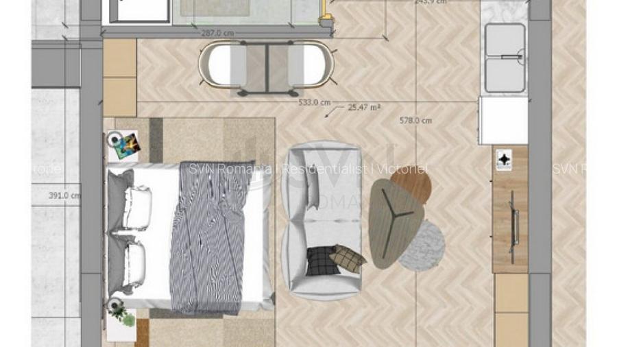 REA1024643 Studio Modern zona Mosilor - 9