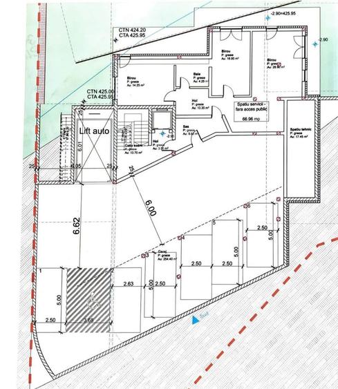 Teren intravilan cu C.U. pentru bloc S+P+2E, Utr: Lc, Manastur - 9