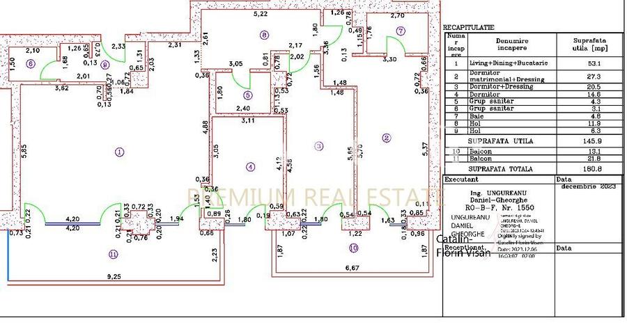PENTHOUSE NOU 4 CAMERE/ 146 MP UTILI + 34 MP TERASE/ IANCU NICOLAE - 1