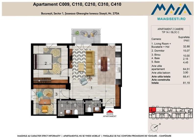 2 CAMERE | SISESTI | METROU STRAULESTI | FINISAJE PREMIUM - 2