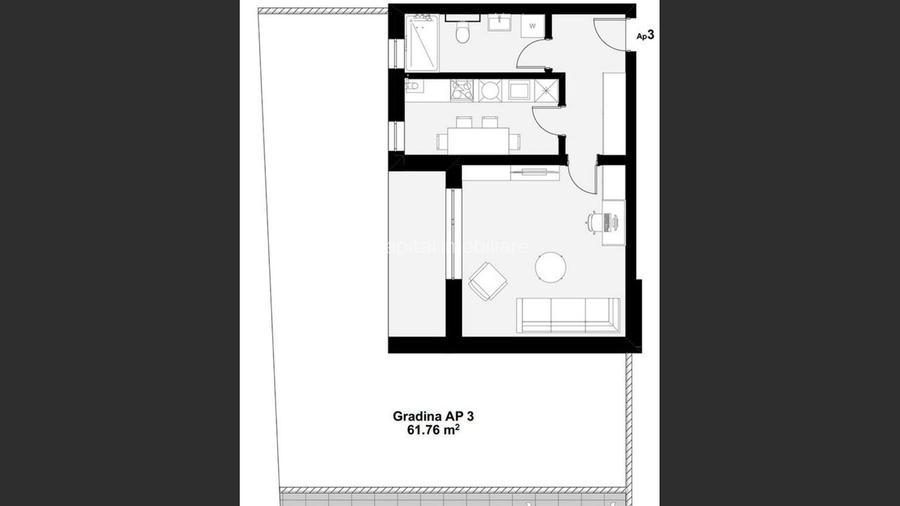 Apartament cu grădină proprie | 1 cameră | confort și intimitate - 7