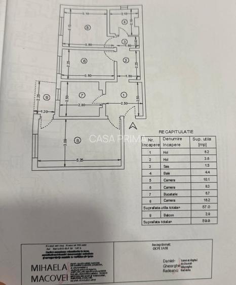 3 camere Decomandat- etaj 1/4 -- Canta-60m, geam la baie ! - 4