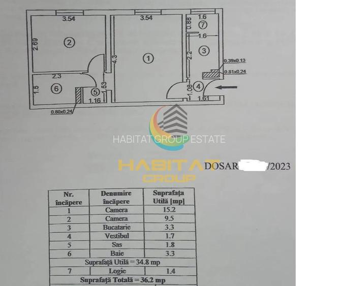 Vanzare Apartament 2 Camere 36.20mp Renovat Zona Lamotesti - 1