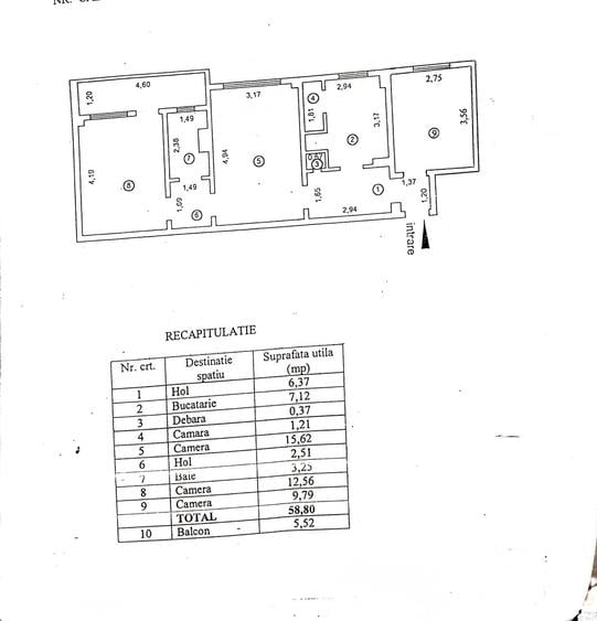 Apartament 3 camere Hipodrom - 64mp - Renovat Recent - Mobilat Utilat. - 11