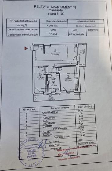 Apartament modern 2 camere + POD în proprietate și 2 balcoane | Otopeni