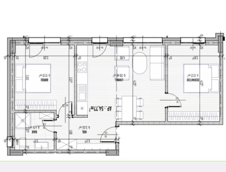 Apartament 3 camere, 55mp, finisat, zona Petrom - 5