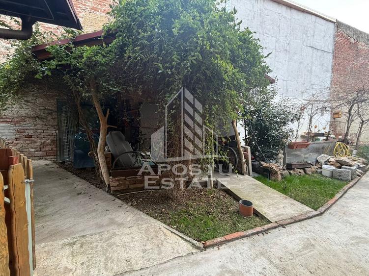 Apartament cu 2 camere, centrala proprie,  teren 99 mp, zona Iosefin