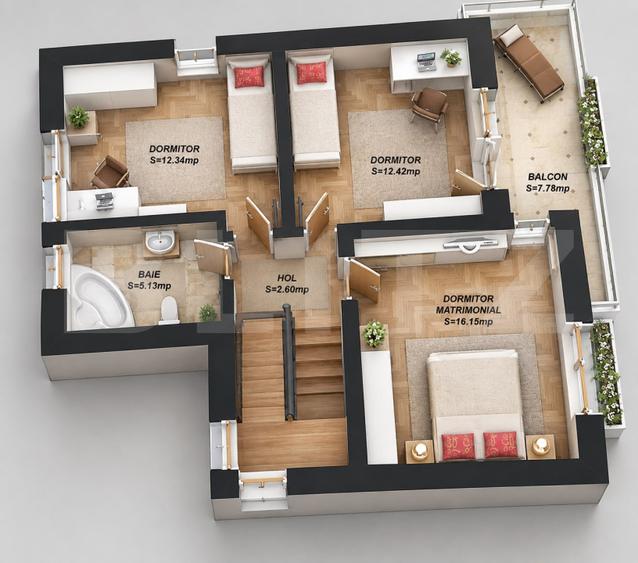 Casă individuală modernă, 115 mp utili, teren 600 mp – Giarmata