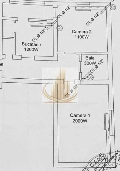 Apartament cu 2 camere decomandat etaj 2 Lipovei