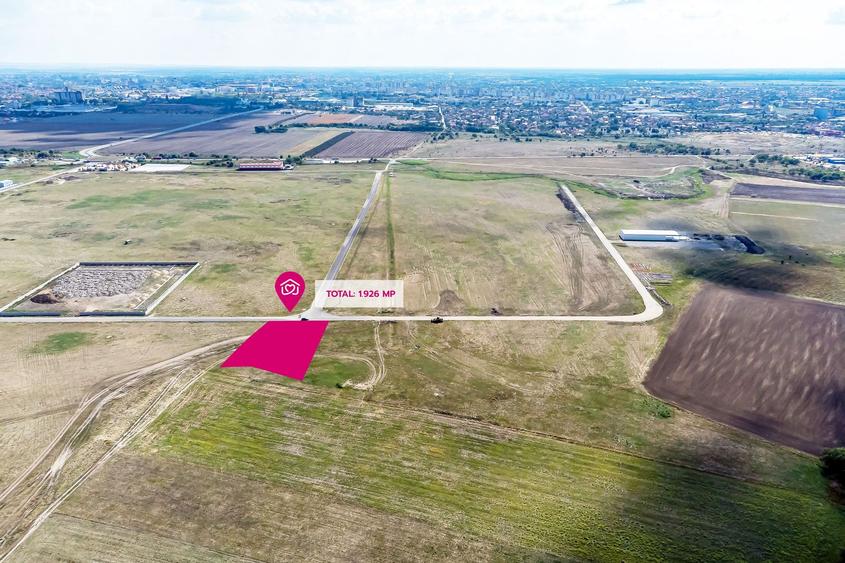 Oportunitate – Teren industrial 1.926 mp lângă Centura Vest Arad