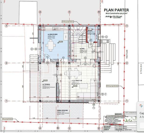 Teren intravilan 536 mp cu deschidere de 14 m –Piata Cluj