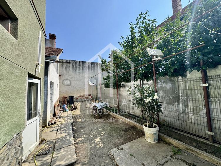 Casa singur in curte, 4 camere, 106mp utili + balcon, spatiu comercial