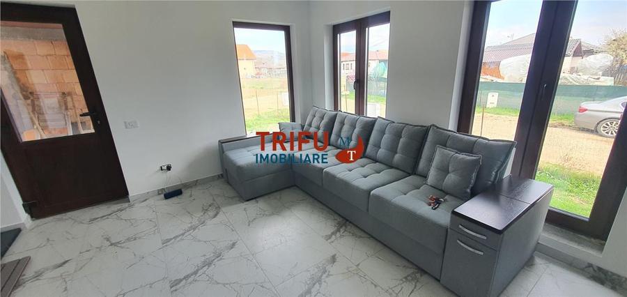 Casa noua semifinisata pe nivel 500 mp teren comuna Ighiu
