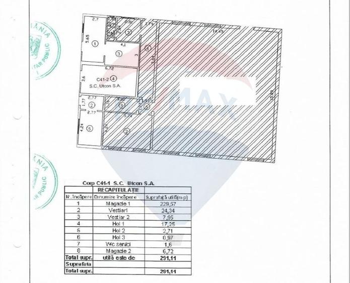 Hala / Spațiu industrial de 291mp de închiriat Galati - Calea Prutului