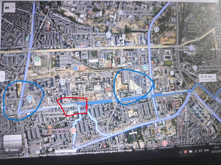 Apartament 3 camere, lux, 70 mp, AFI Cotroceni – Bd. Timișoara