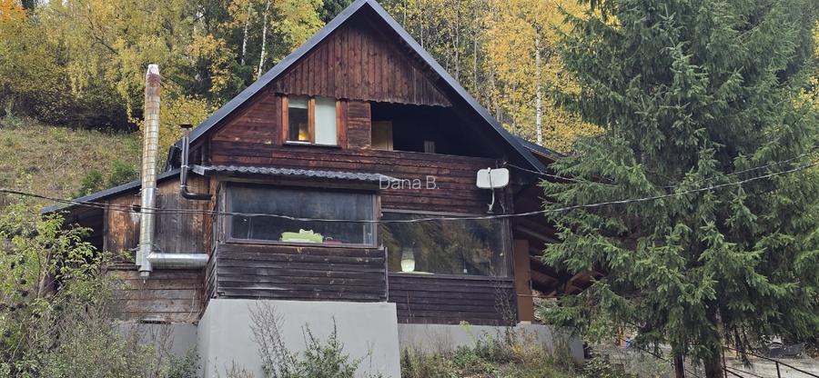 REDUSA: CABANA la munte, intabulata, renovata, mobilata, centrala si soba noi