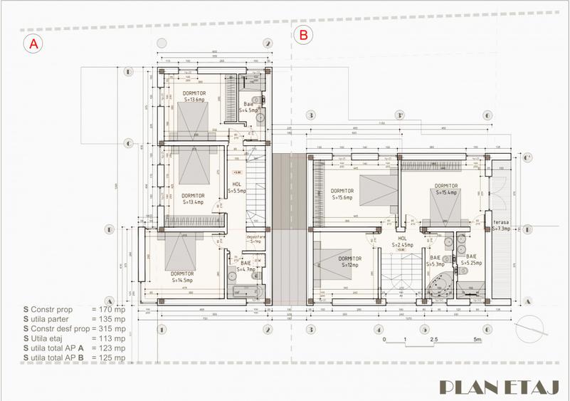 Mosnita Noua - Duplex modern P+E - Su125mp - St301mp - Parcare in Curte