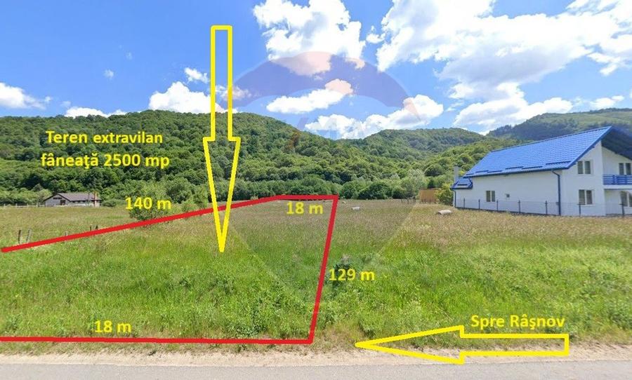 Teren extravilan, 2500 mp, Râșnov, Glăjărie
