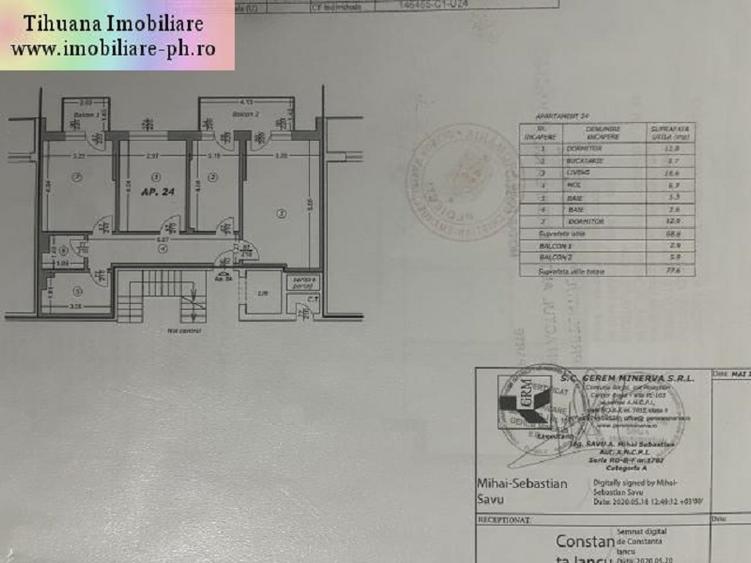 Apartament 3 camere de vanzare:MRS Residence-(Smart),mobilat si utilat