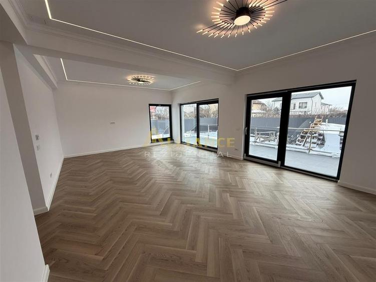 <Casa individuala cu finisaje de lux> 4 camere 3 bai + dressing teren 540mp