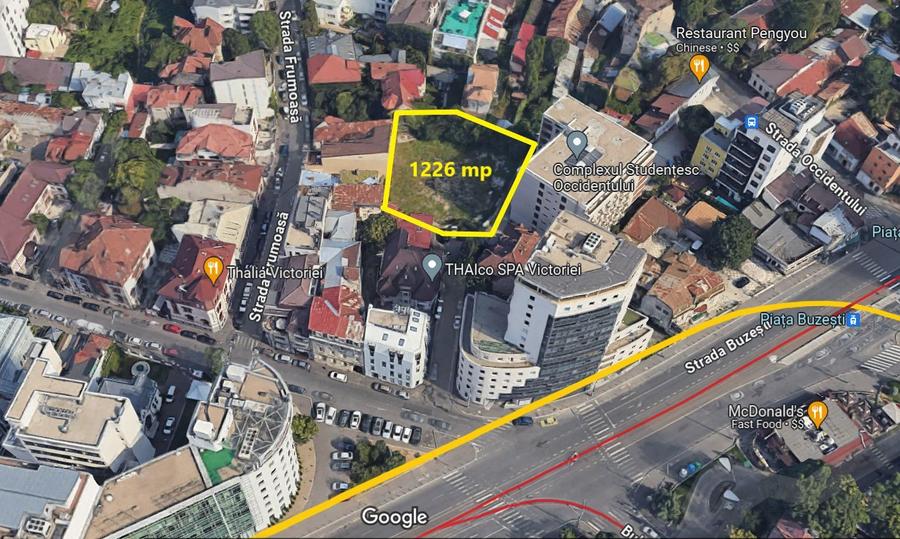 Super Pozitie | Teren Piata Victoriei | 1226 mp | CUT: 2 | POT: 50 % |