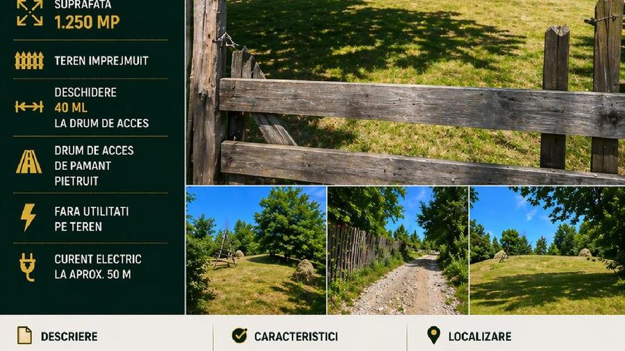 Teren intravilan 1.250 mp - Traisteni, Valea Doftanei, Prahova