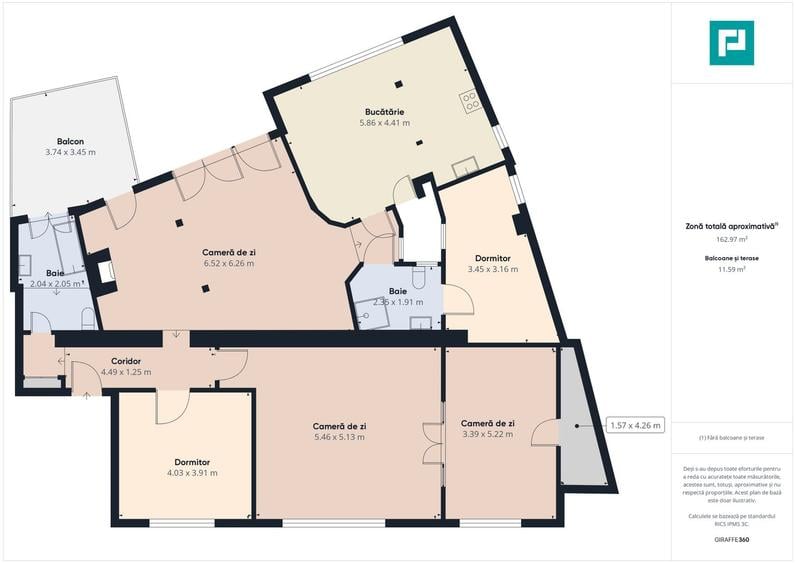 Apartament spațios în clădire ultracentrală