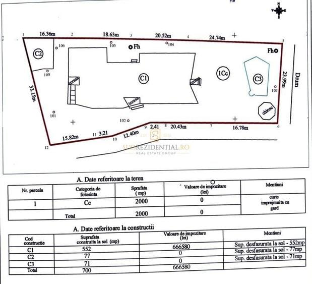 Vila exclusivista cu piscina, sauna si crama, 479.27 mp, langa padure