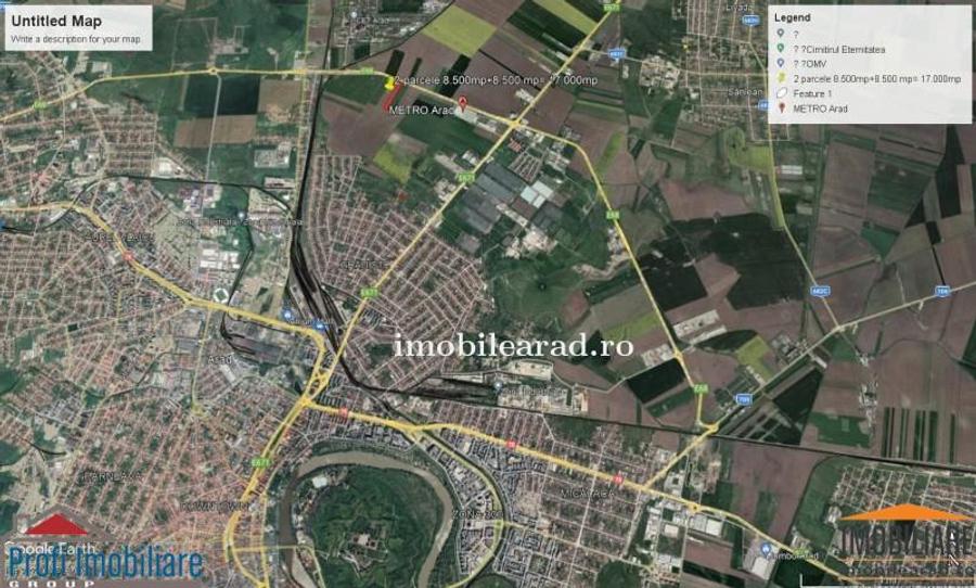 Teren intravilan 17.000 mp la Centura intre Metro si 6 Vanatori