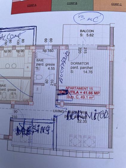 Apartament de vanzare, cu 2 camere, 42 mp, zona Garii