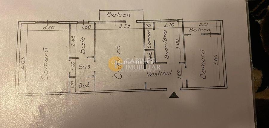 3 camere, etaj 1/4, Tatarasi-Flora , fara risc, liber! - 7