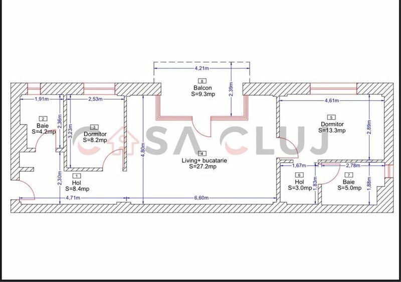 Apartament 3 camere NOU, prima locuire | terasa, parcare | Borhanci