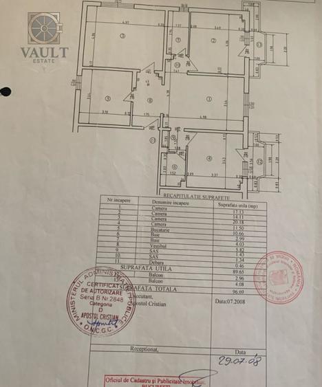 APARTAMENT 4 CAMERE-SEBASTIAN-PARC-CENTRALA-2 BAI-2 BALCOANE
