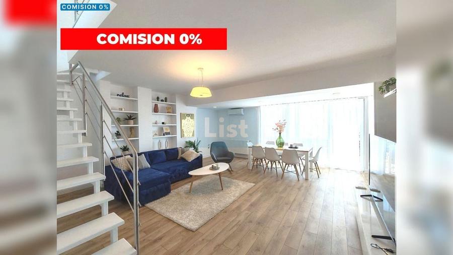 Penthouse pe 2 niveluri cu terase, parcare in Buna Ziua! comision 0%┃